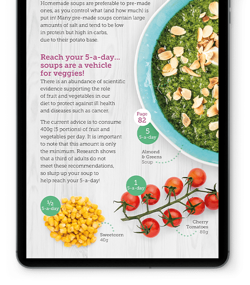 Carbs & Cals Health PDF in iPad