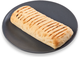 Panini roll on plate Panini roll on plate