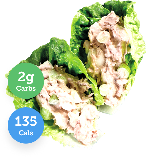 Tuna lettuce wraps with carb and calorie nutritional information Tuna lettuce wraps with carb and calorie nutritional information