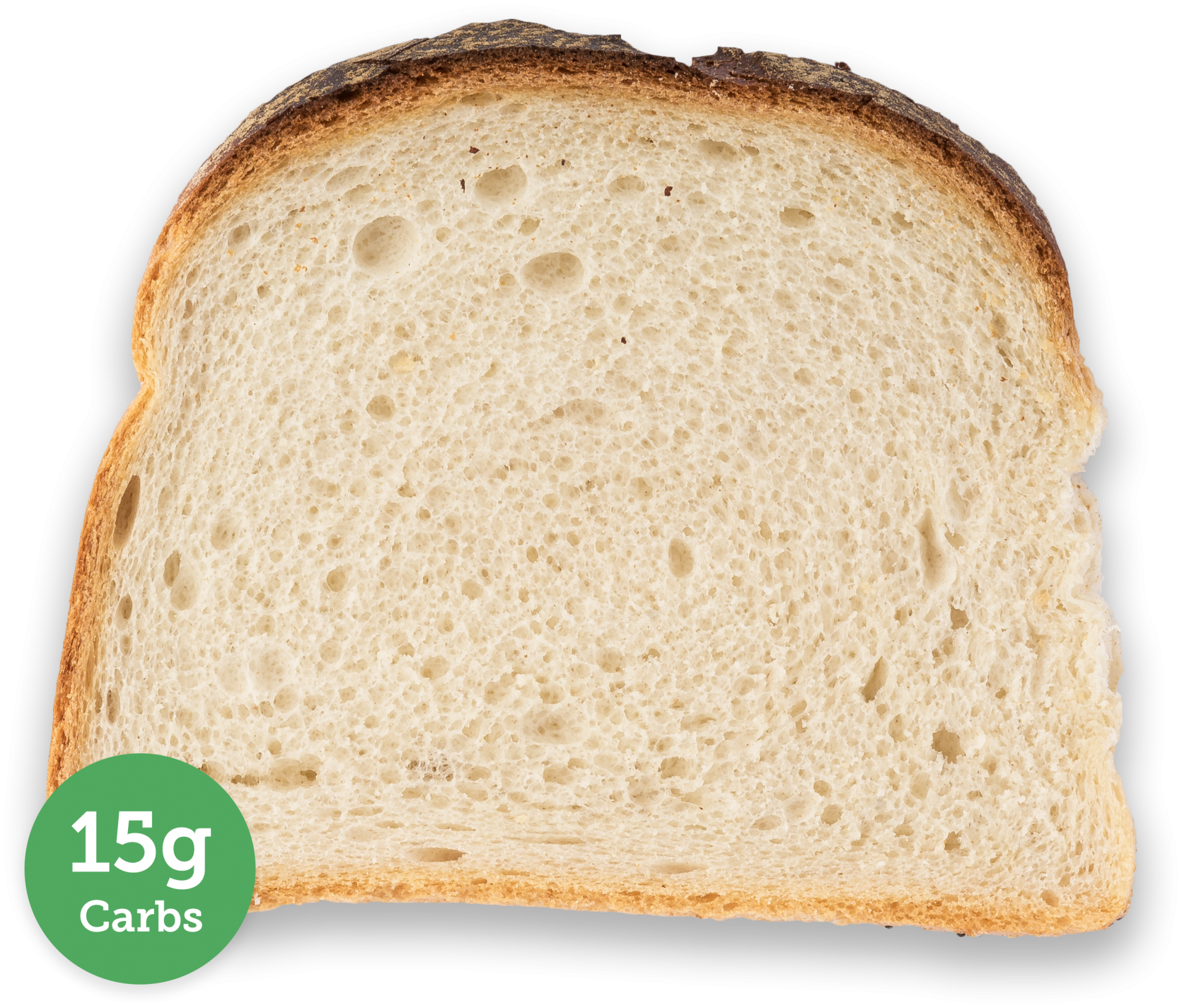Carbs in slice of white bread 15g of carbs in slice of white bread