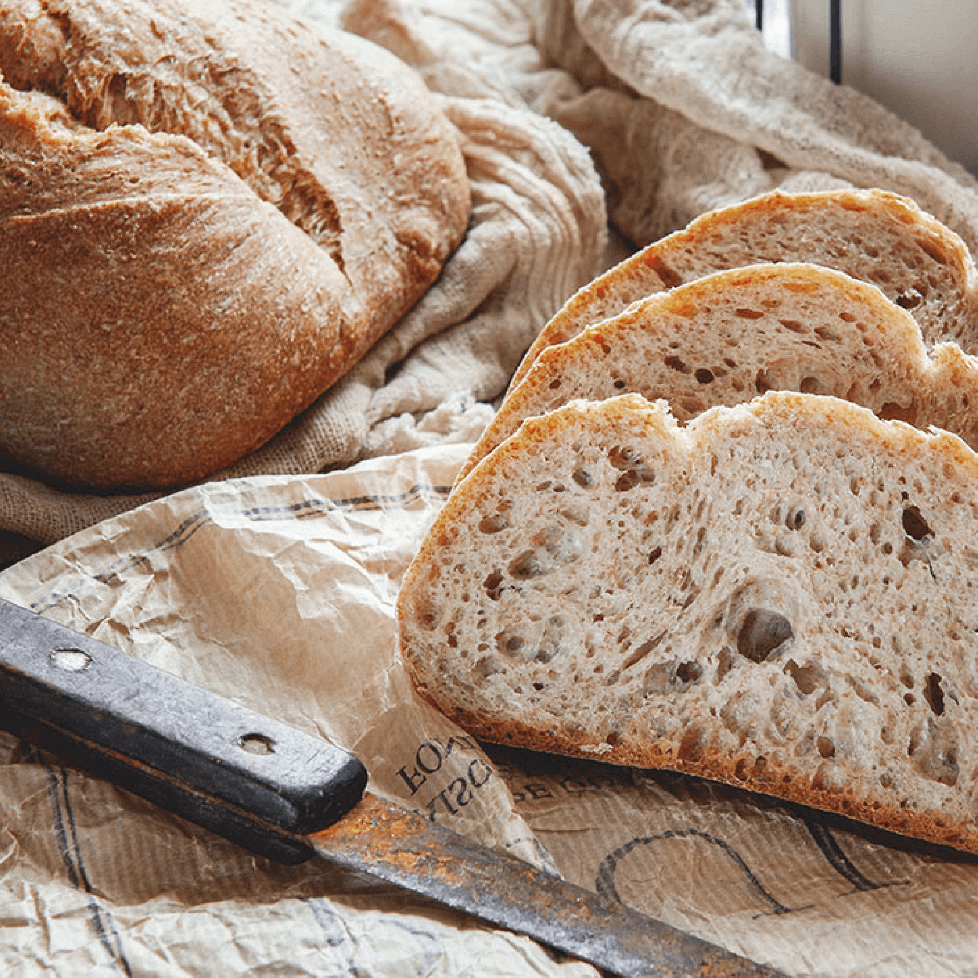 How many carbs in bread? A homemade sourdough has around 33g of carbs in a medium slice.