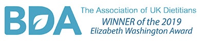 BDA Association of UK Dietitians Winner of 2019 Elizabeth Washington Award