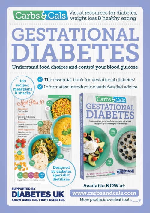 Carbs & Cals Gestational Diabetes Flyer - Front