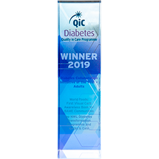 QiC Diabetes Award Winner Trophy 2019