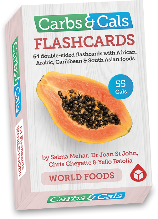 Carbs & Cals Flashcards Box - World Foods Pack
