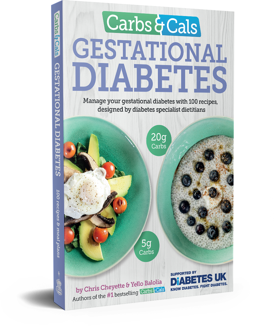 Carbs & Cals Gestational Diabetes Book Cover