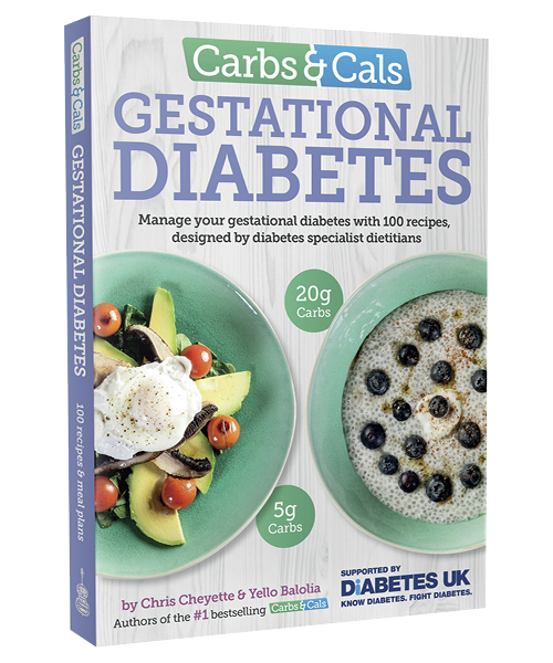 Carbs & Cals Gestational Diabetes Book Cover