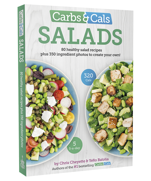 Carbs & Cals Salads Book Cover