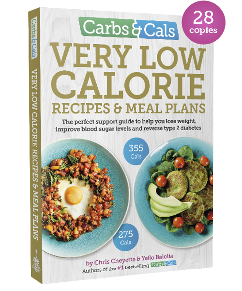 Carbs & Cals Very Low Calorie Recipes & Meal Plans Book Bundle - 28 Copies