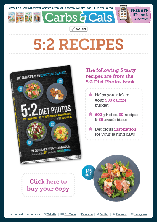 Carbs & Cals Info Guide - 5:2 Diet Recipes