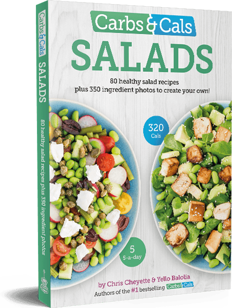 Carbs & Cals Salads Book Cover