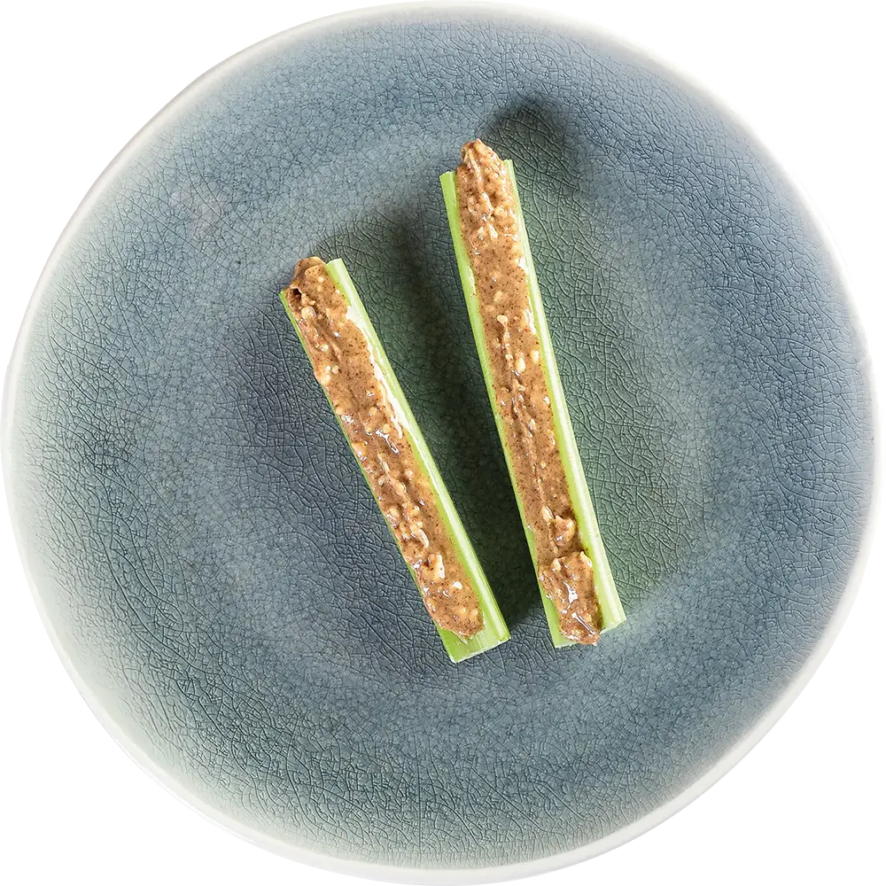 Celery & Nut Butter 90g 90g portion of celery with nut butter
