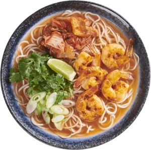 Chilli Prawn Kimchee Ramen A Chilli Prawn Kimchee Ramen from Wagamama