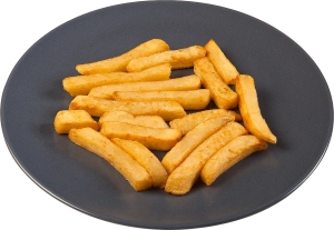 Deep Fried Chips 168g A portion of deep fried chips