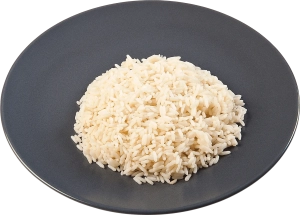 Long Grain White Rice 163g A portion of Long Grain White Rice