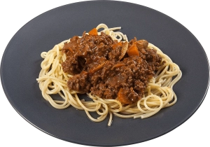 Spag Bol 300g A portion of Spaghetti Bolognese