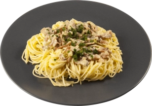 Spaghetti Carbonara 260g A portion of Spaghetti Carbonara
