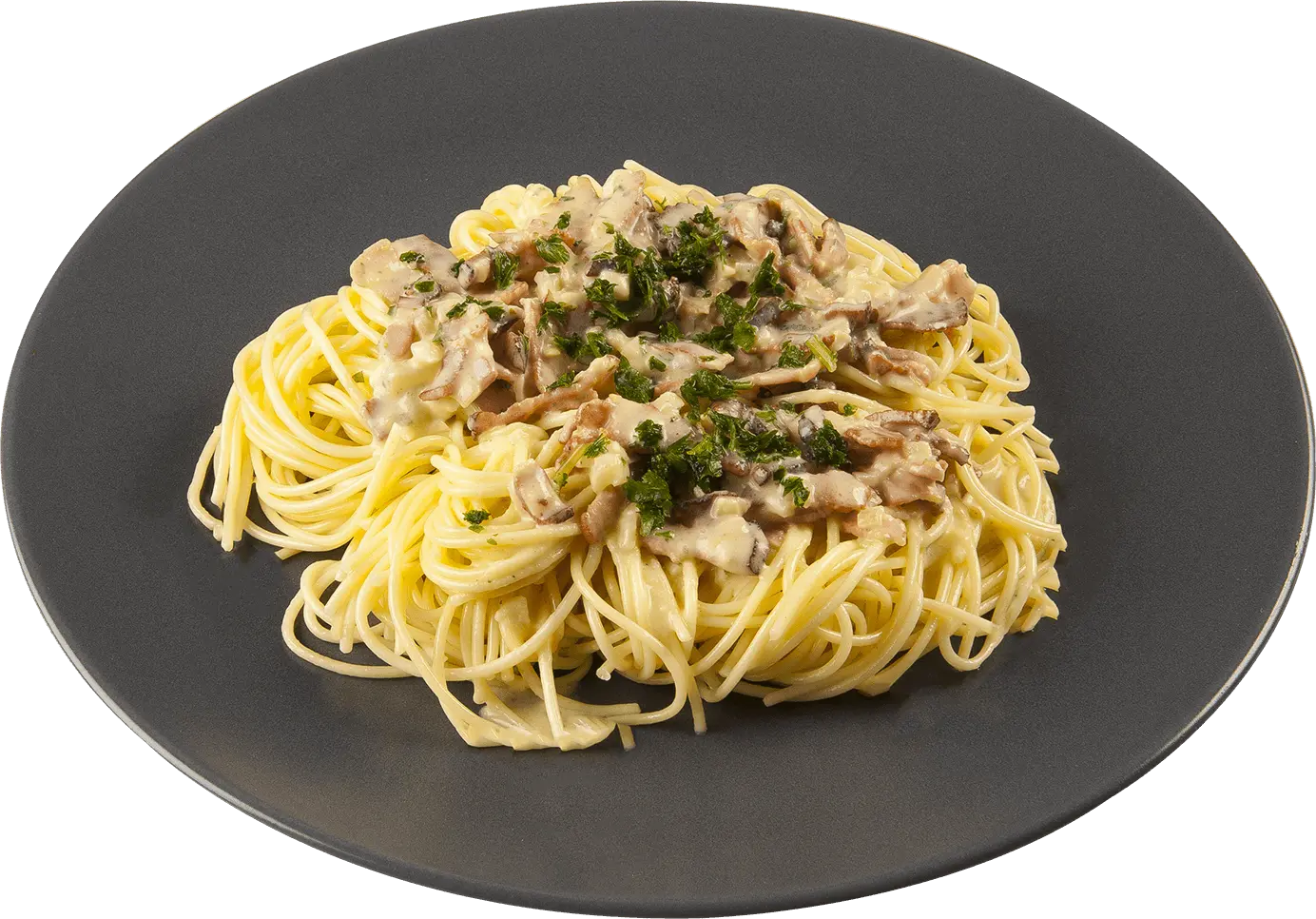 A portion of Spaghetti Carbonara