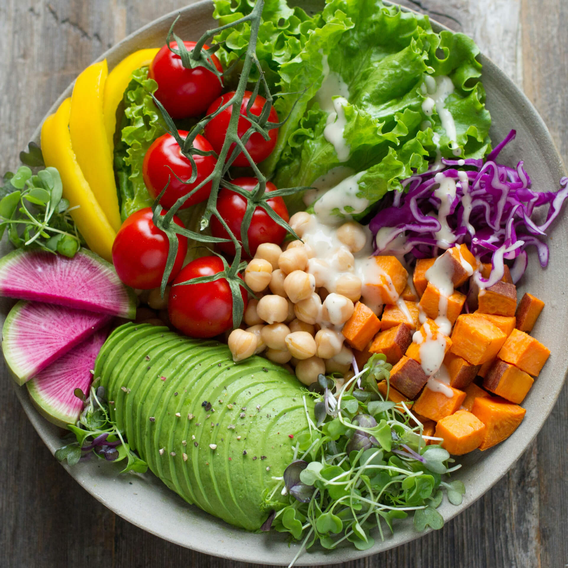 Load up on veggies to reduce carbs