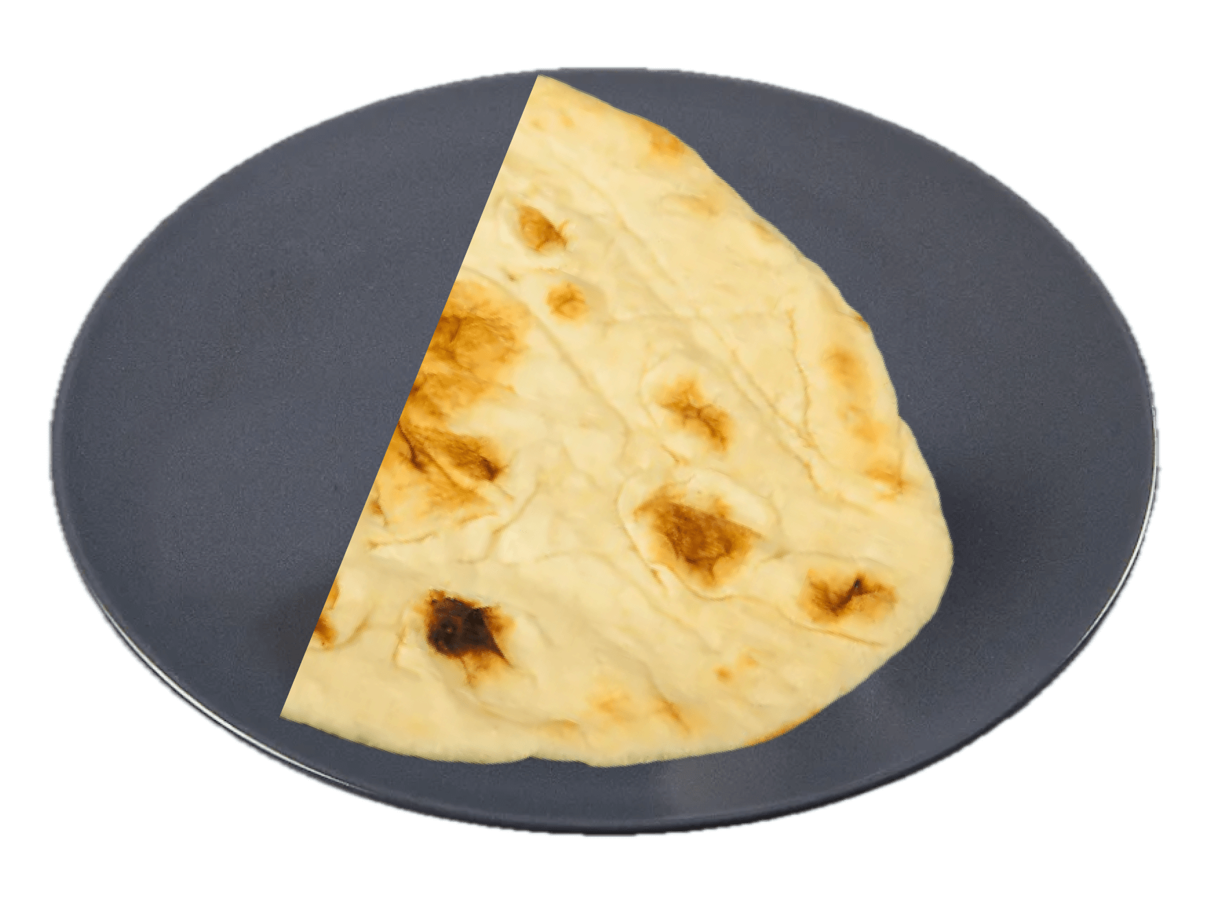 Half naan bread portion (43g)