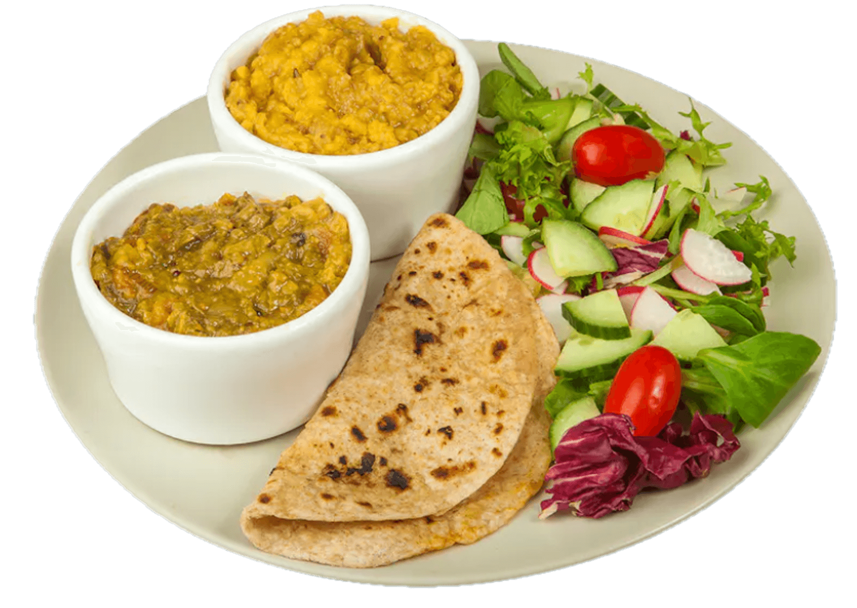 Tarka Dal and Veg Curry