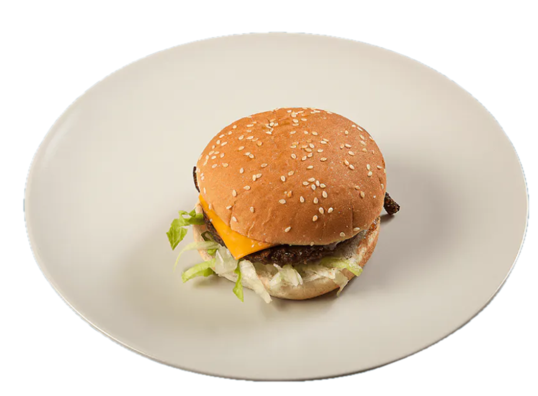 181g beef burger with cheese