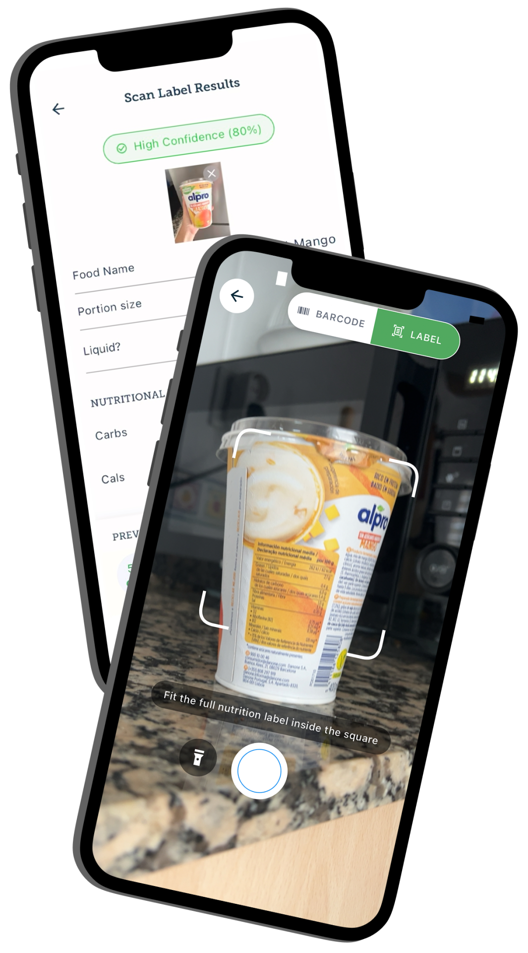Carbs & Cals' AI Food Label Scanner