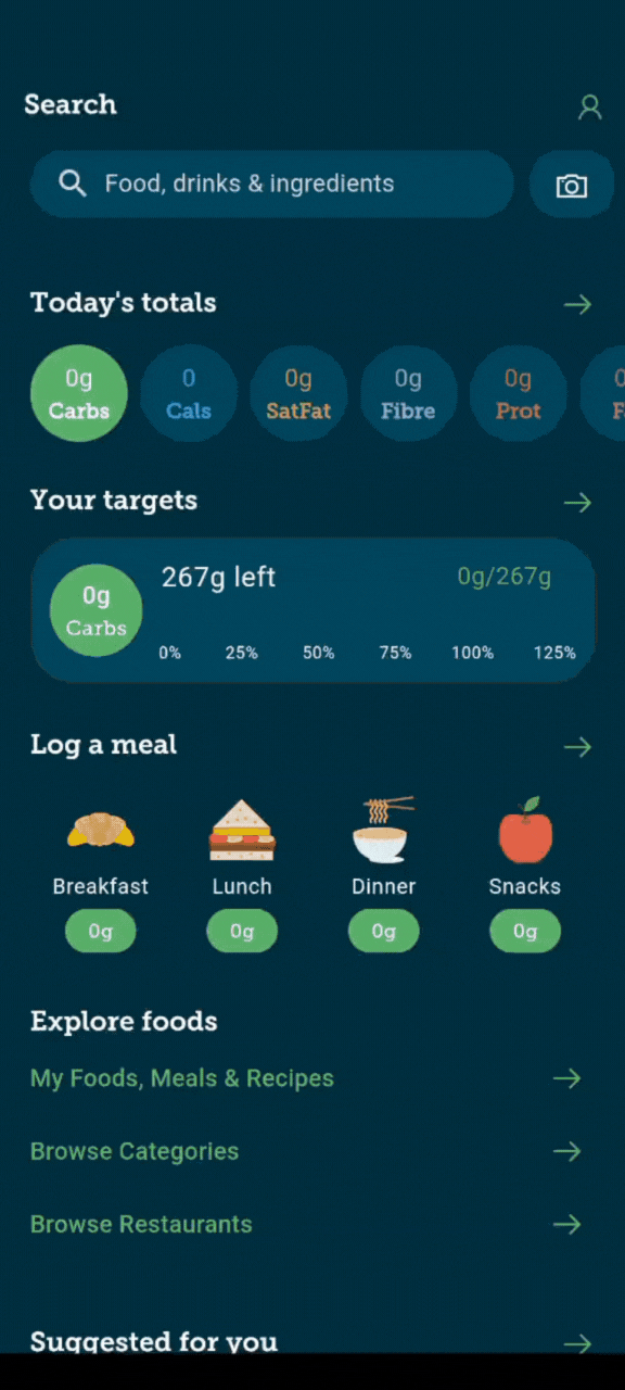 How to use the Carbs & Cals AI Label Scanner