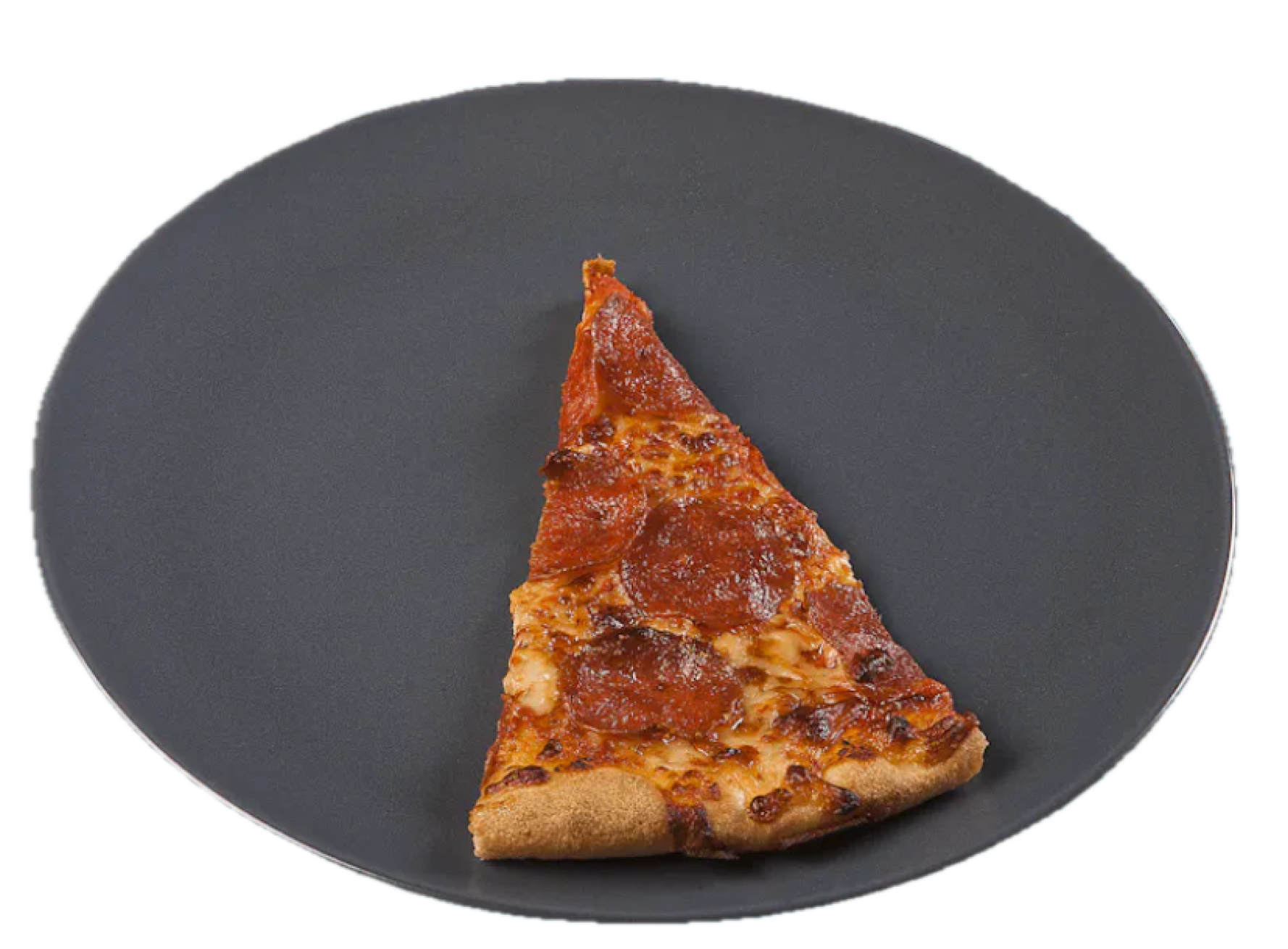 55g slice of thin crust pepperoni pizza