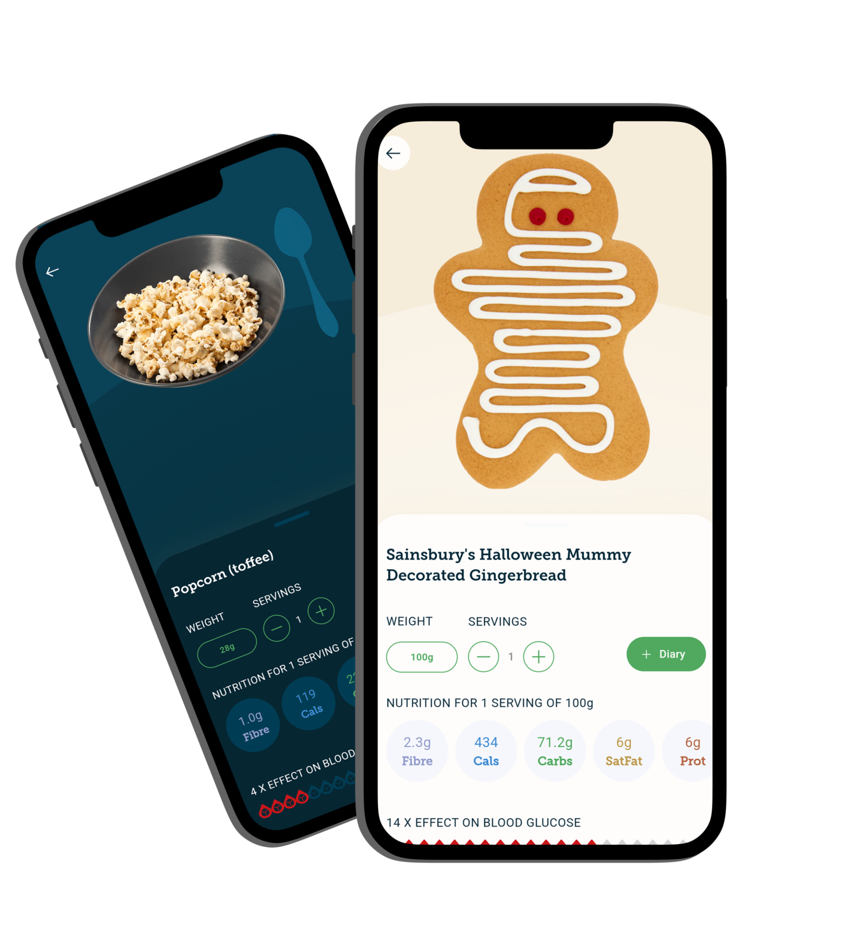 HalloweenApp Halloween carbs counting on the Carbs & Cals app