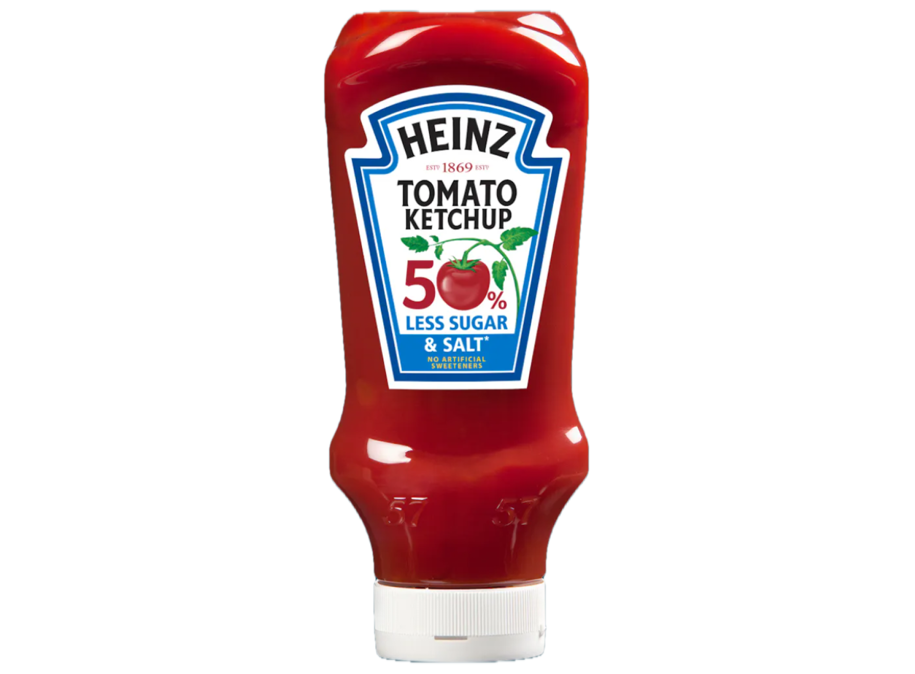 HeinzKetchup_50Less Heinz tomato ketchup 50% less sugar & salt