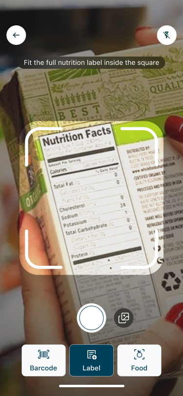 Carbs & Cals Label Scanner