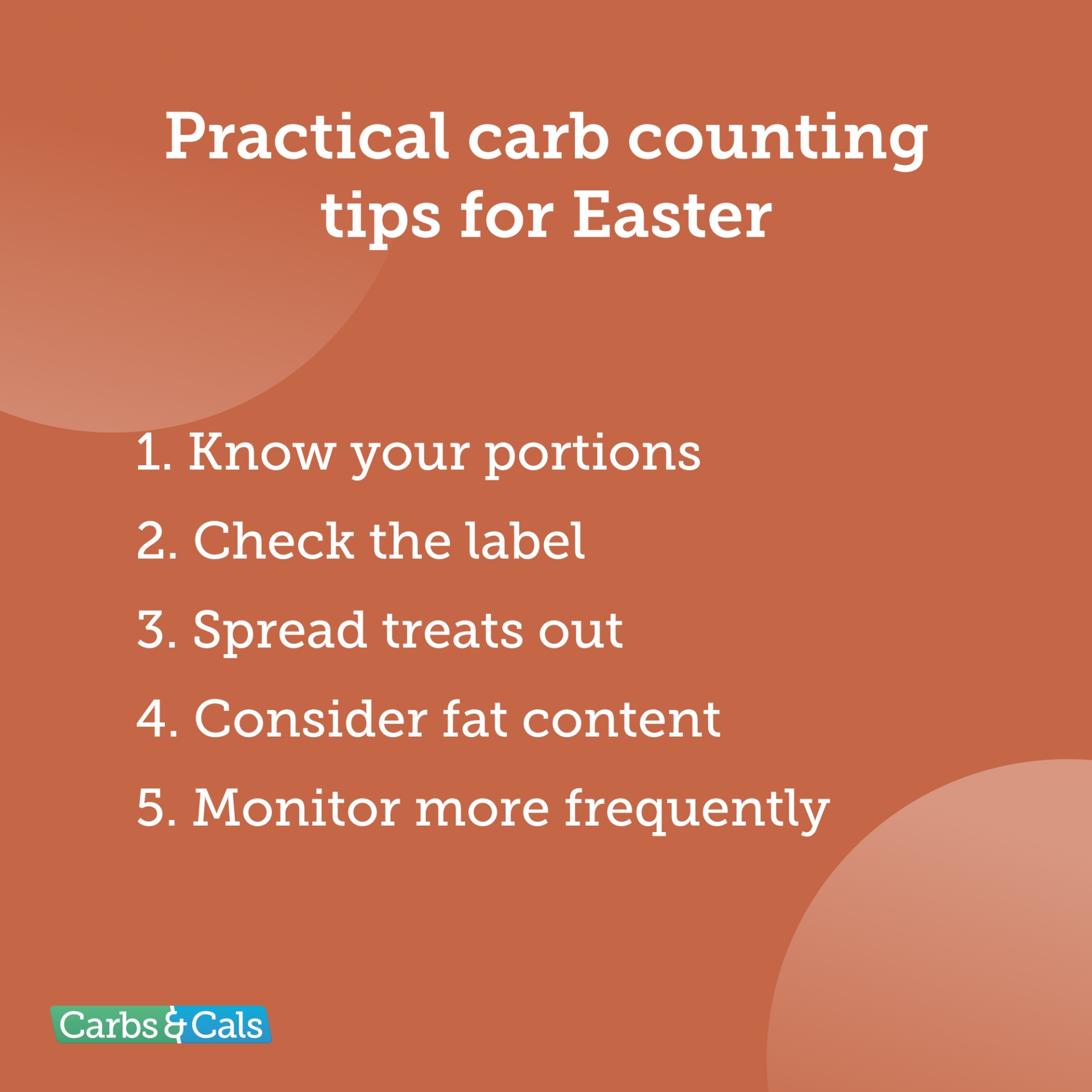 Tips for carb counting at Easter