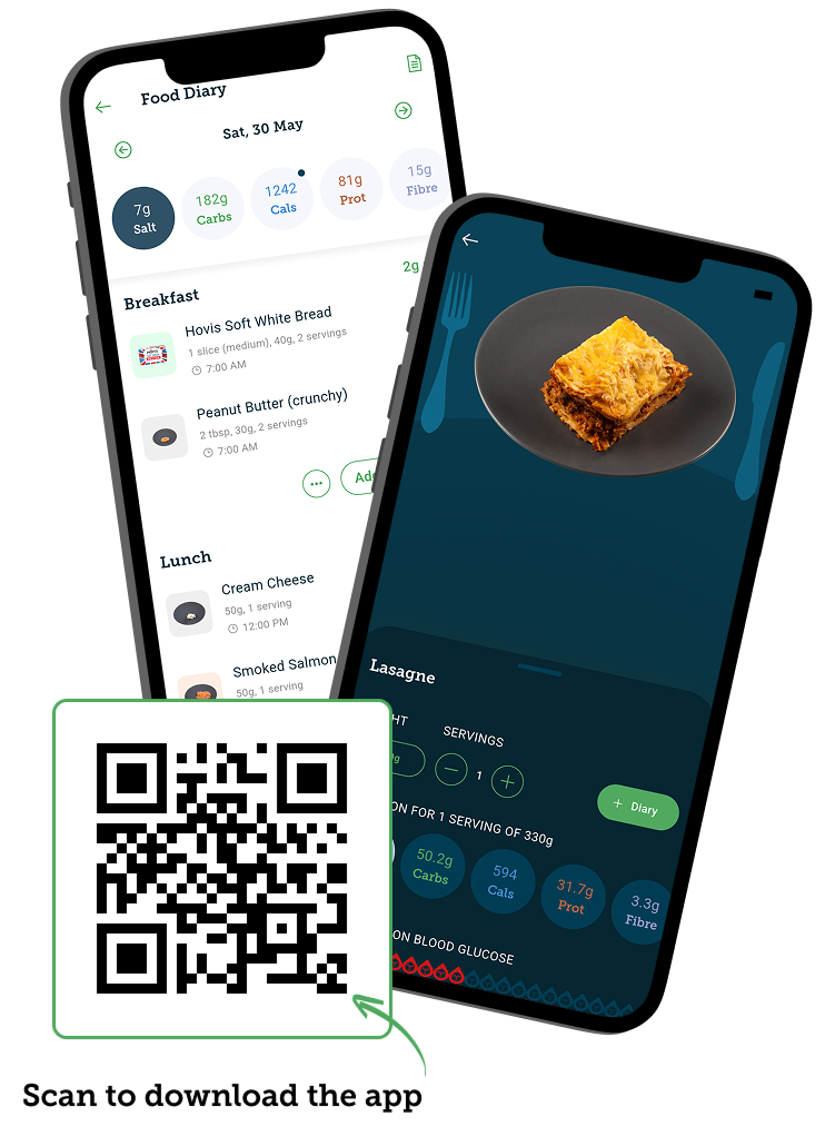 Track salt in the Carbs & Cals app