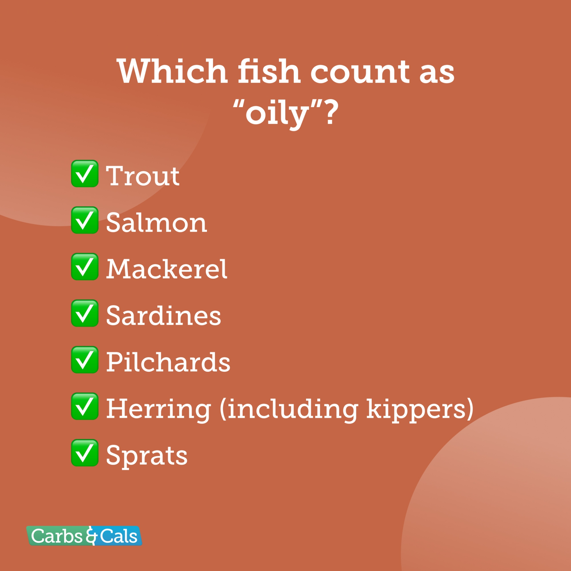 Which Fish Count As Oily - NHS Guidance