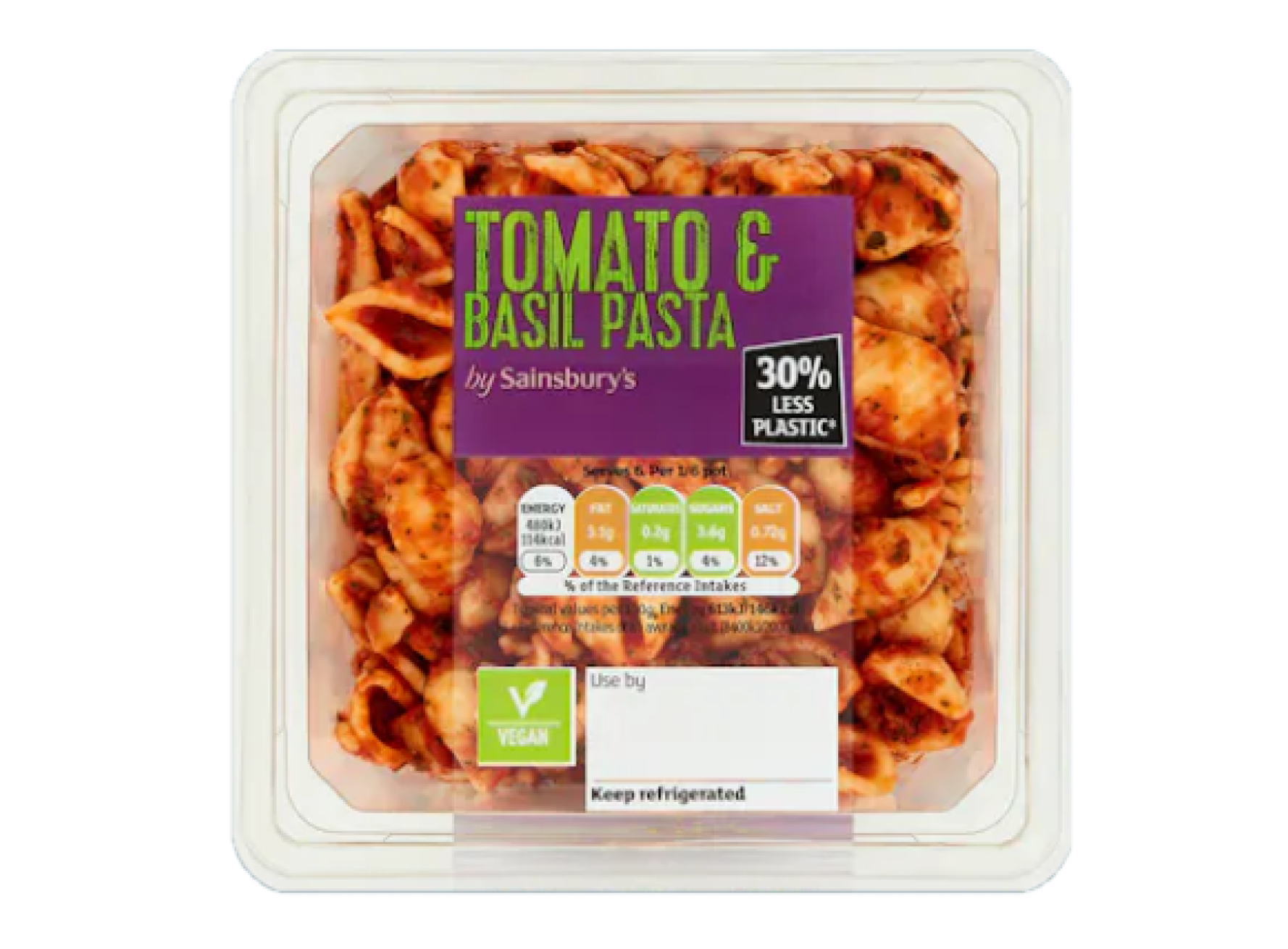 TomatoBasilPastaSalad Sainsbury's Tomato & Basil Pasta Salad